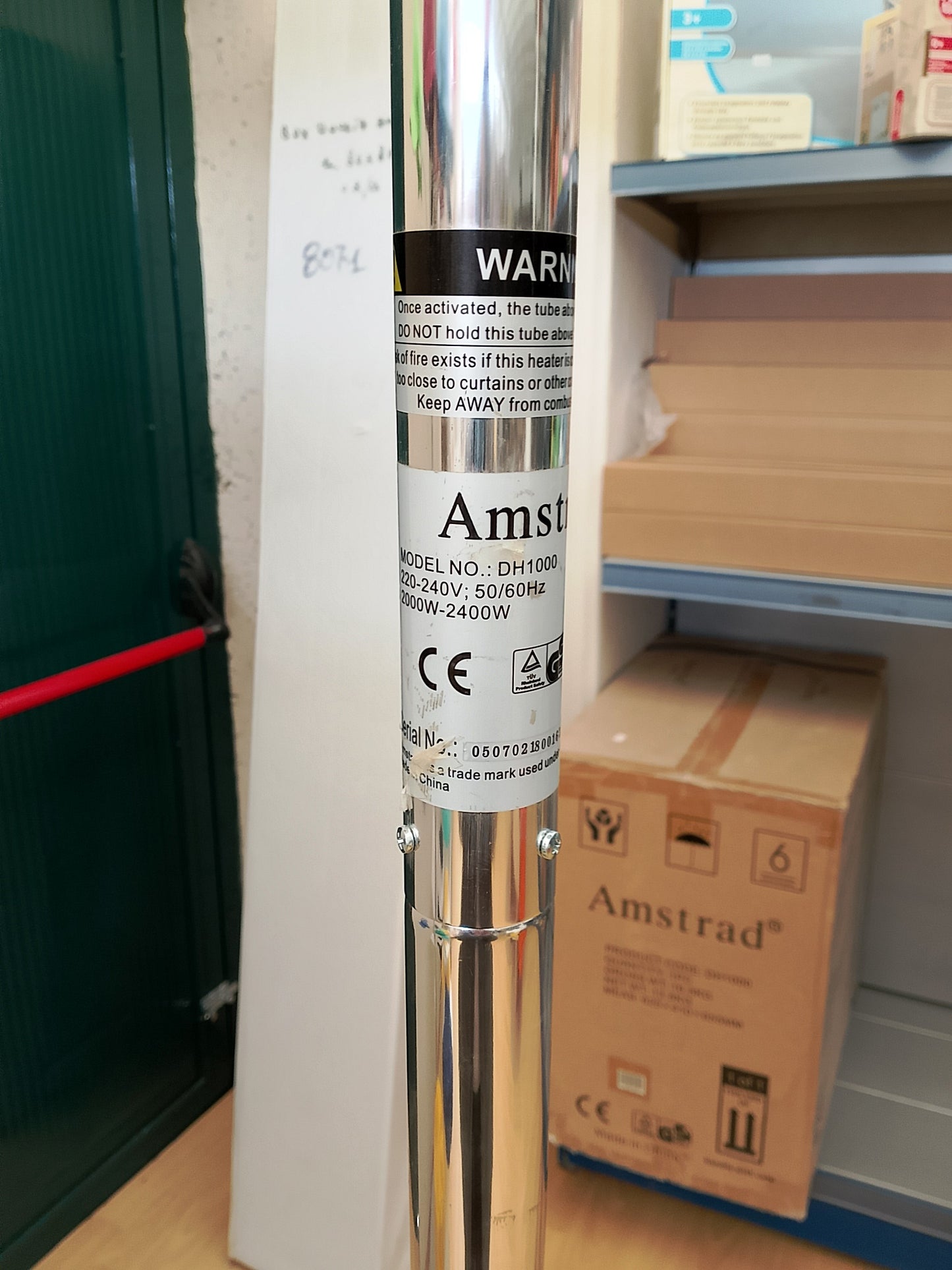 Stufa a colonna radiante per esterni AMSTRAD DH1000 - ART. 1688