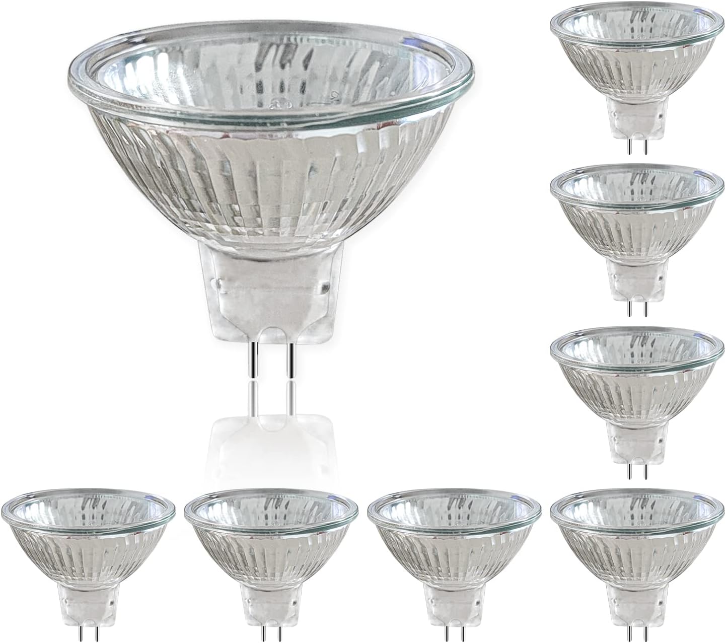 8 Pezzi Alogeno Faretti GU5.3 50W 12V OSRAM