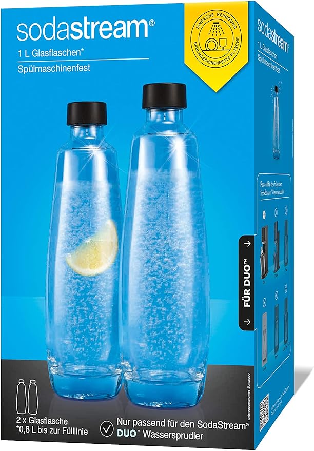 Glasflaschen 2X SODASTREAM bipack 2 bottiglie ART. 1671