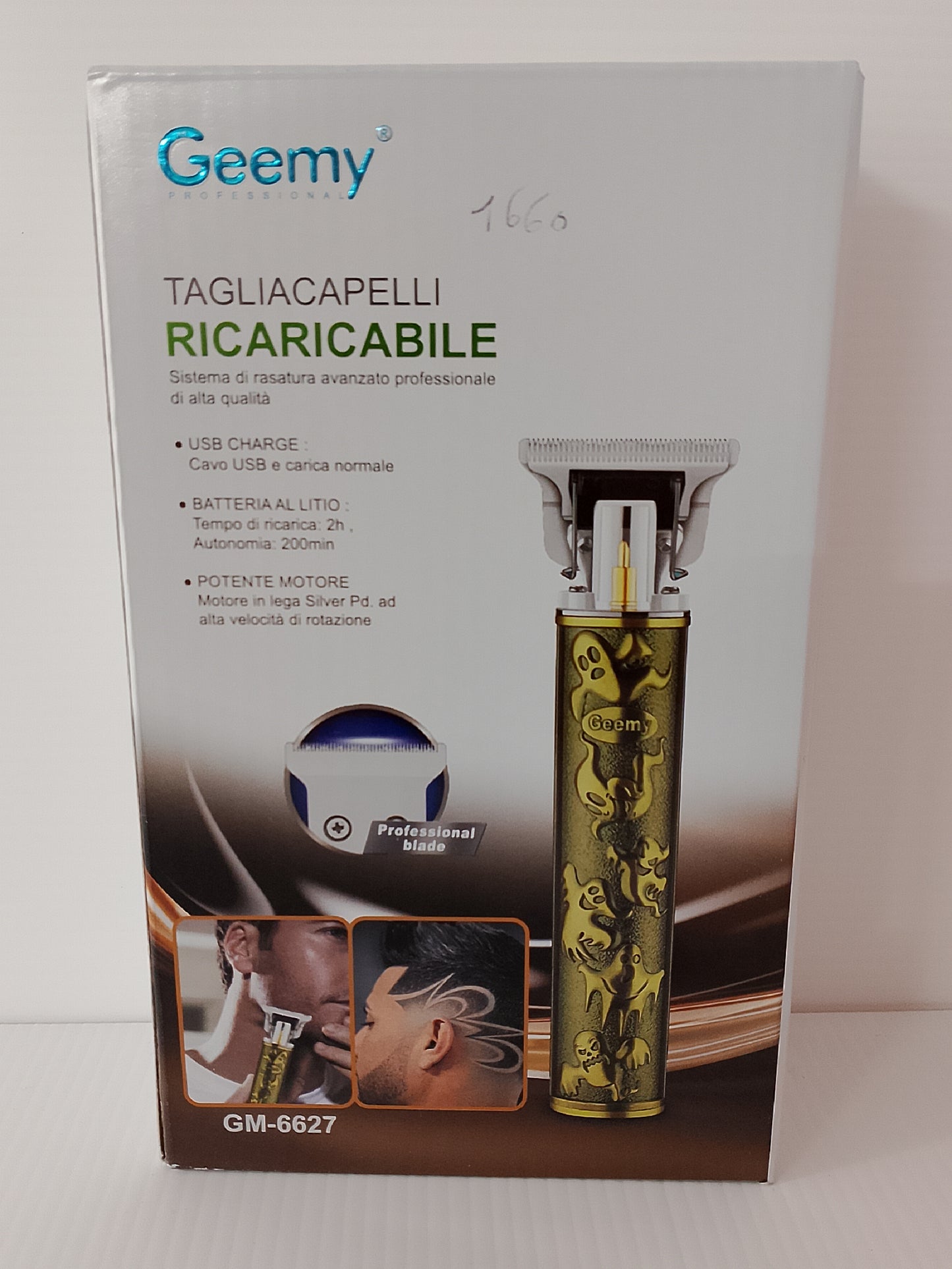 Tagliacapelli ricaricabile Geemy professional GM-6627 ART. 1660