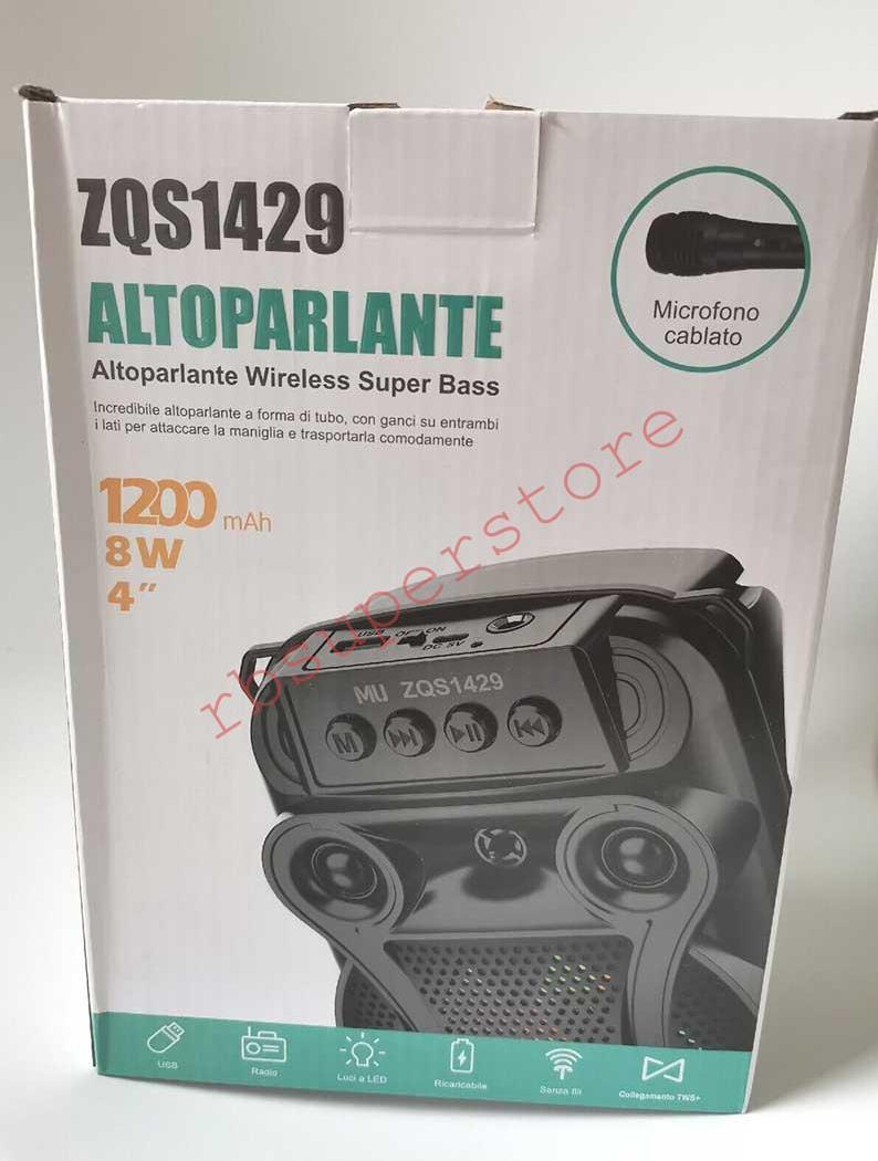 Altoparlante wireless multi media ZQS1429 -ART. 1641