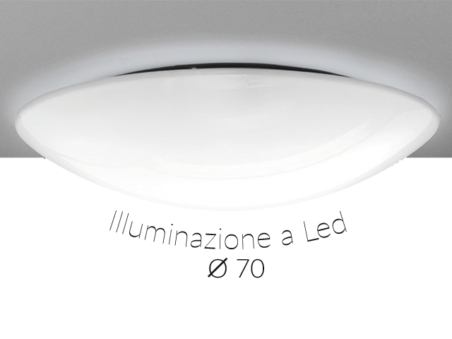 Plafoniera Reflex design Mizar Led diam. 70 - art 1003L